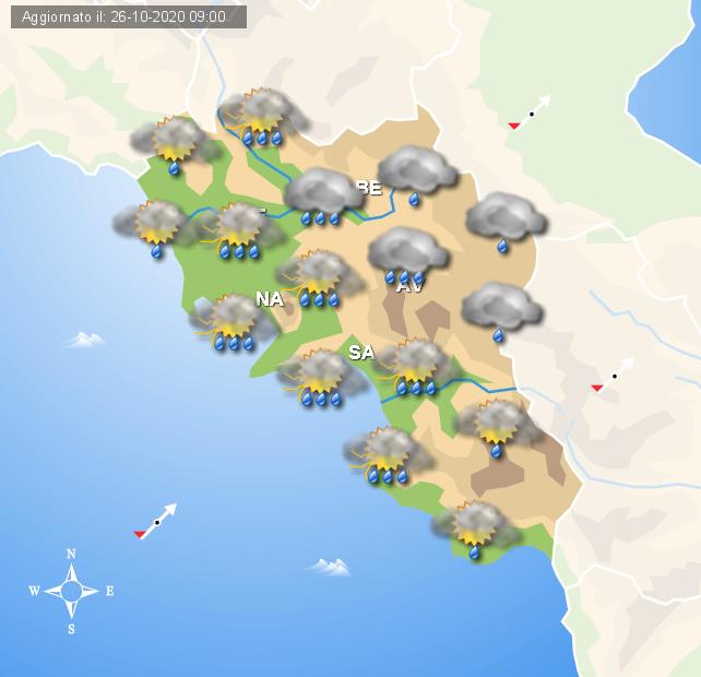 Meteo In Campania Domani Pioggia Con Fenomeni Di Estensione In Tutti I