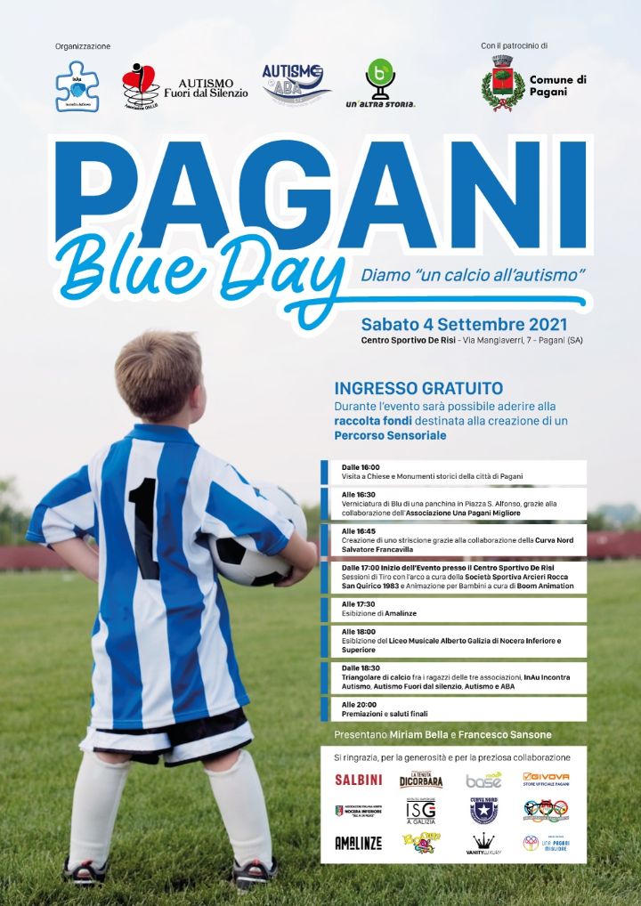 Il Settembre Diamo Un Calcio Allautismo Con Il Pagani Blue Day Il Giornale Di Salerno It