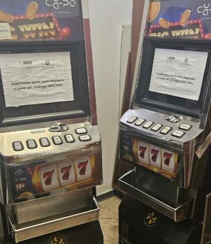Slot machine nel Cilento, sanzioni per 60mila euro e sequestro